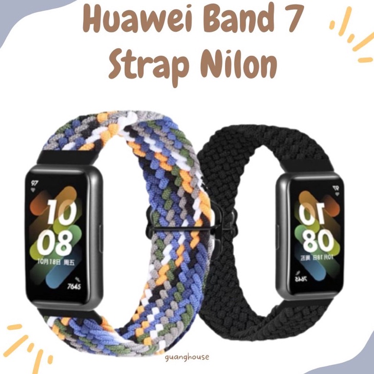 BEST SELLER Strap Huawei Band 7 Nilon Tali Huawei Band 7 Nilon Bahan Kancing Stainless