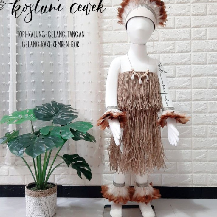PERFECT Baju adat anak Kostum adat papua Rok papua