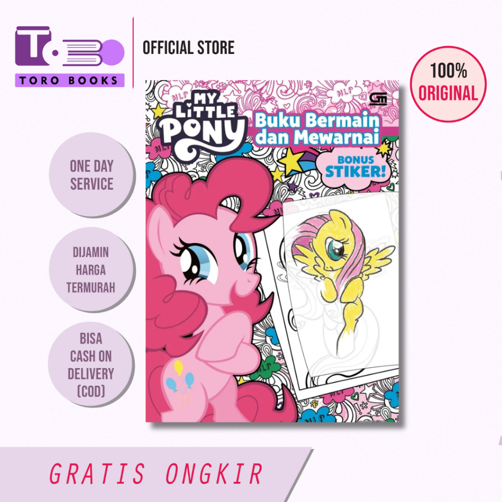 My Little Pony: Buku Bermain dan Mewarnai