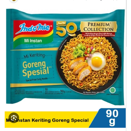 

Mie Indomie Goreng Spesial Mi Keriting Original