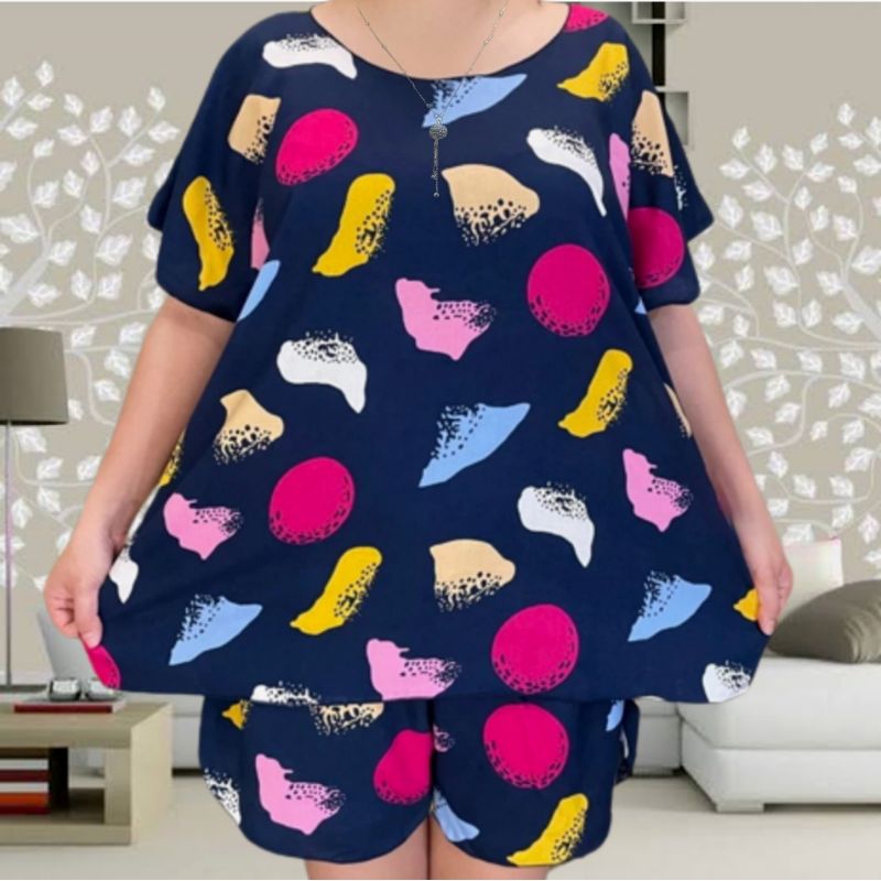 setelan baby doll jumbo LD 143 CM JUMBO BIG SIZE setelan wanita jumbo bahan rayon berkwalitas