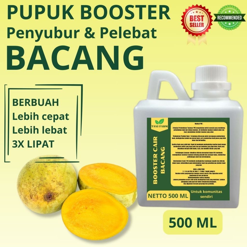Pupuk Bacang Agar Buah Lebat dan Berat / Pupuk Bacang / Pupuk Bacang Baru Tanam / Pupuk Bacang Cair