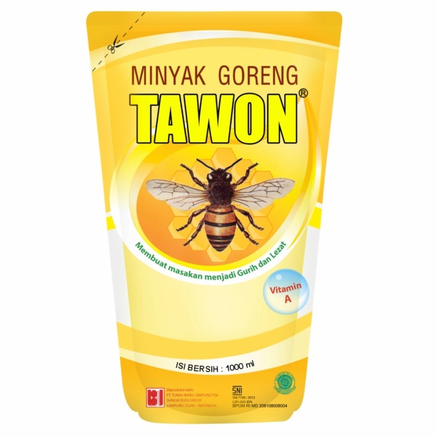 Tawon Minyak Goreng Pouch 1 Liter (HARGA PROMO KHUSUS EXP PRODUK 02/2025)