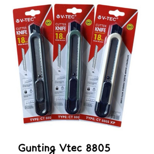 

Pisau Cutter Knife V-TEC CT-8805 XP