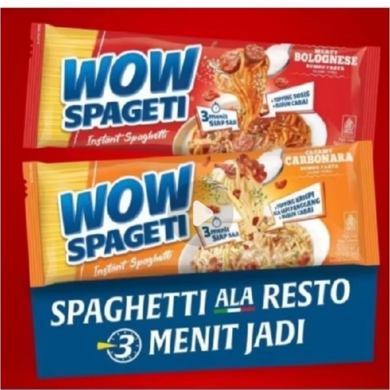 

wow spagethy instant 88gr/ pcs