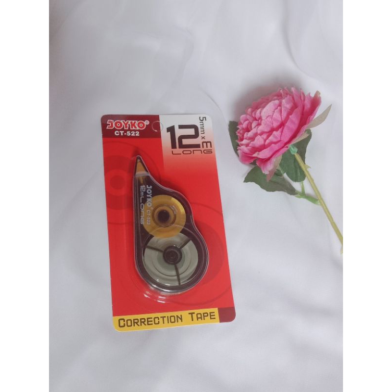 Tipex Kertas Joyko CT-522 Panjang 12 Meter Correction Tape Pita Tipe-X Koreksi Tulisan