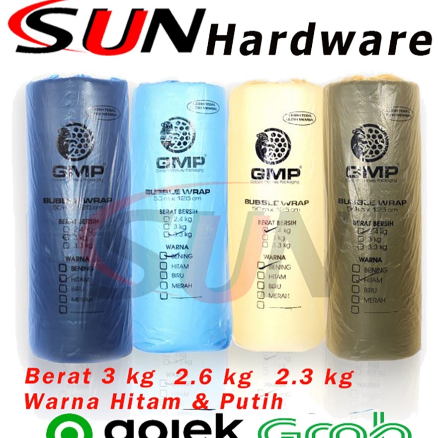 

HJ6 Bubble Wrap Plastik Roll 3 26 23 Kg 5 M X 125 Cm Hitam Putih Transparan Buble Pembungkus Barang Packing