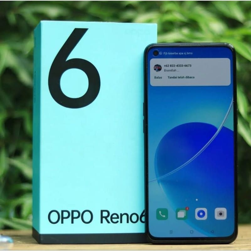 HP SECOND OPPO RENO 6 RAM 8/128 BERGARANSI BISA COD