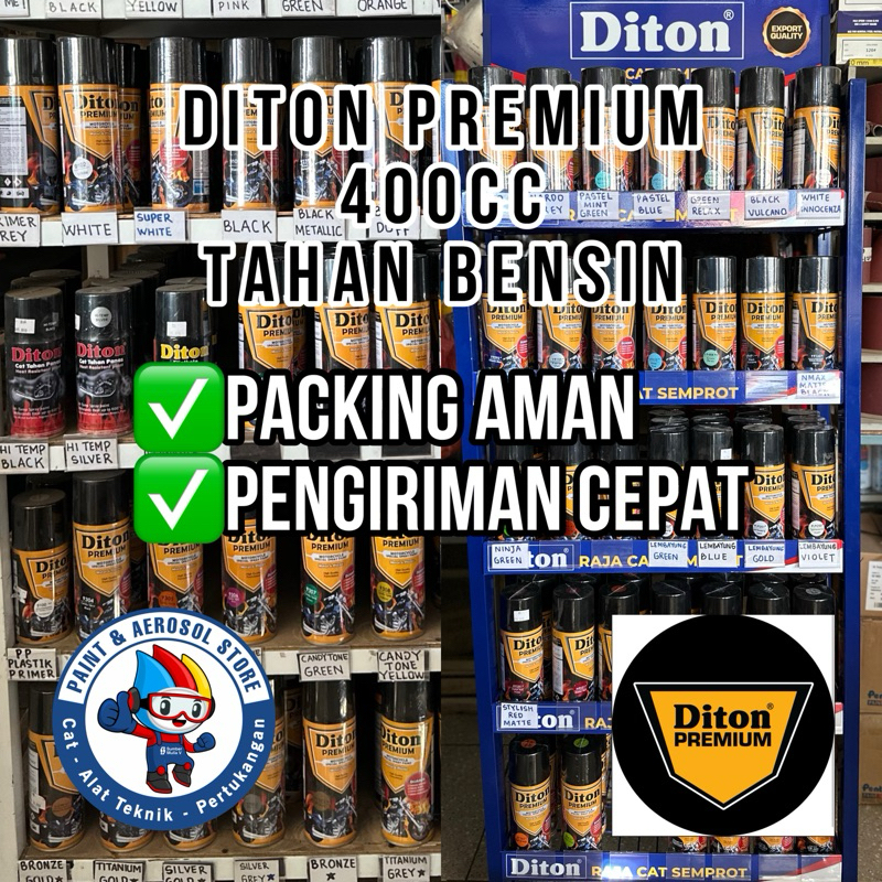 Pilok Pilox Pylox Diton Premium 400cc 400ml Warna Black Semi Black Doff White Silver Grey Yellow Blu