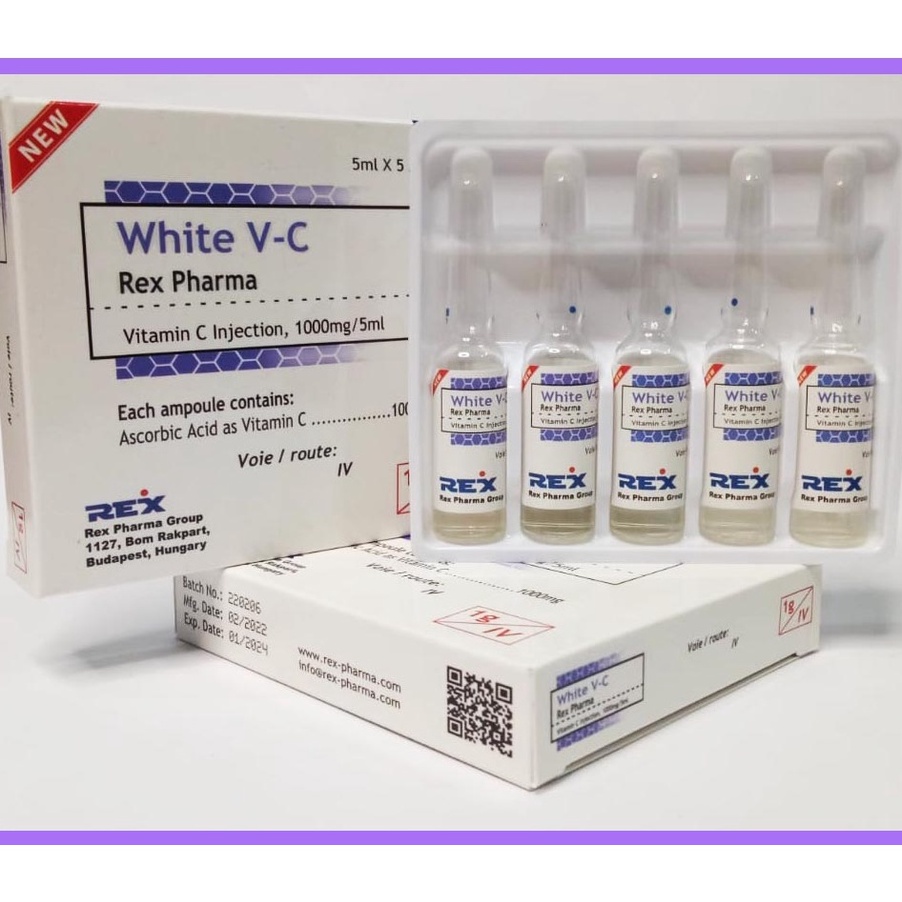 White VC 1mg Vitamin C Injeksi  Vitamin C Injection