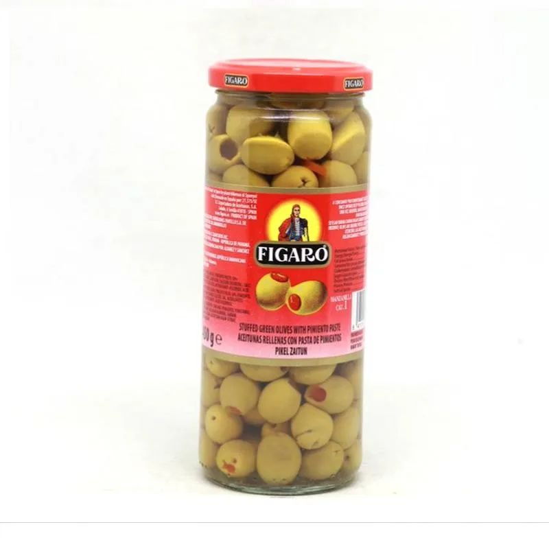 

figaro stuffed green olives with pimiento 450 gr