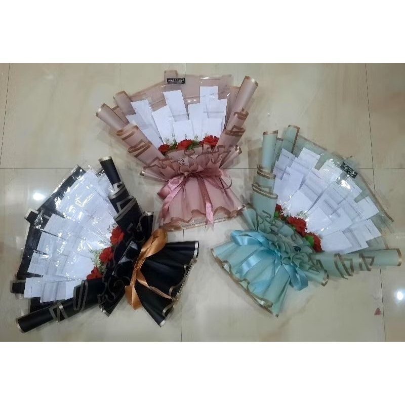 0Buket uang kosong size  large isi 20 / buket bunga/ buket wisuda kekinian