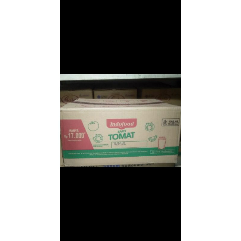 

Saus tomat Indofood 1kg x 10 pcs per dus