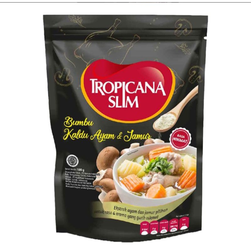 

Tropicana Slim Kaldu Ayam dan Jamur 100 g