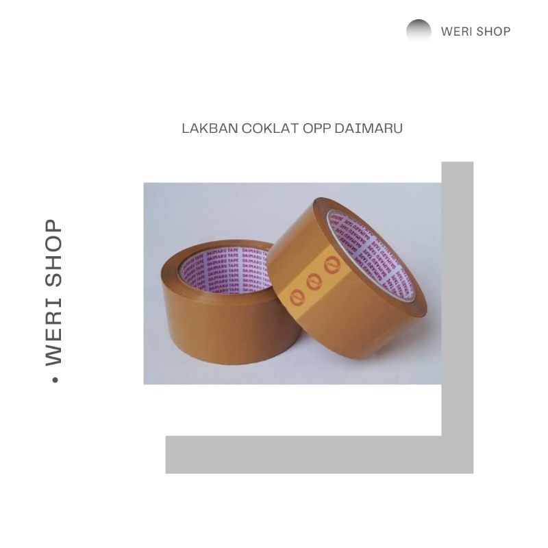 

LAKBAN COKLAT OPP 2 INC MERK DAIMARU (PER PCS)