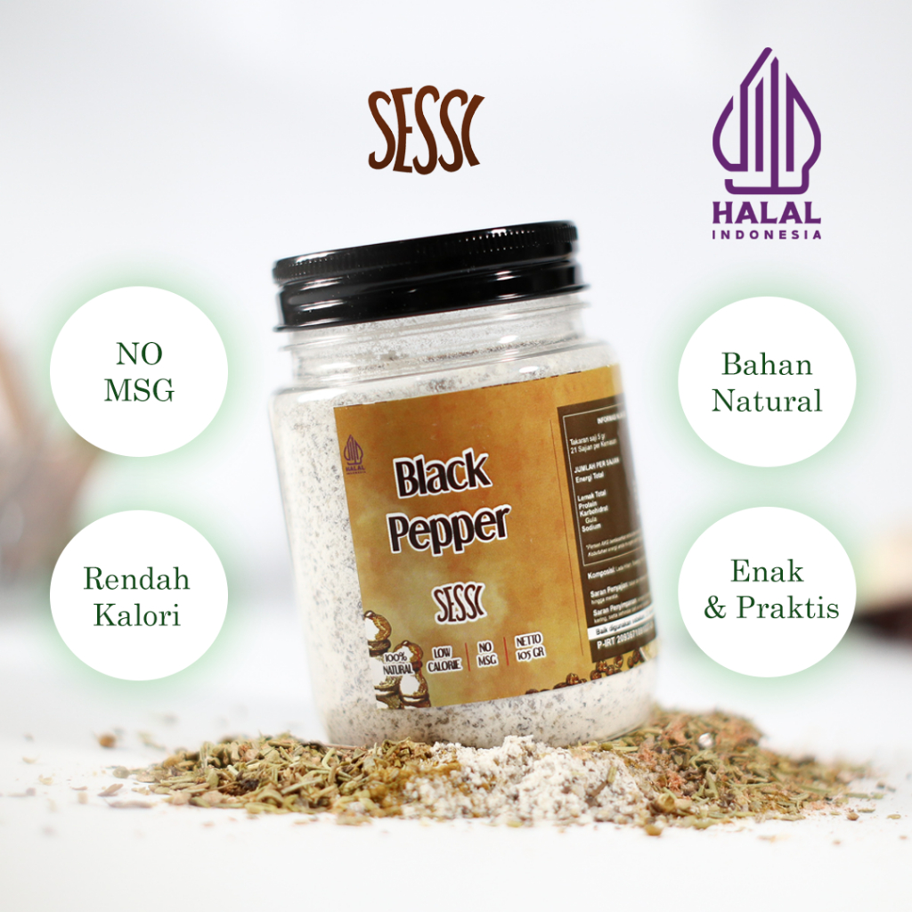 

Sessi Bumbu Marinasi Non MSG Instan Rasa Black Pepper - NO MSG