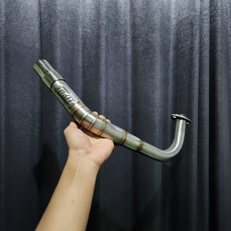 Leher knalpot standart racing beat karbu scoopy vario fi spacy beat fi 28 32 35 38 45 kolong bawah O