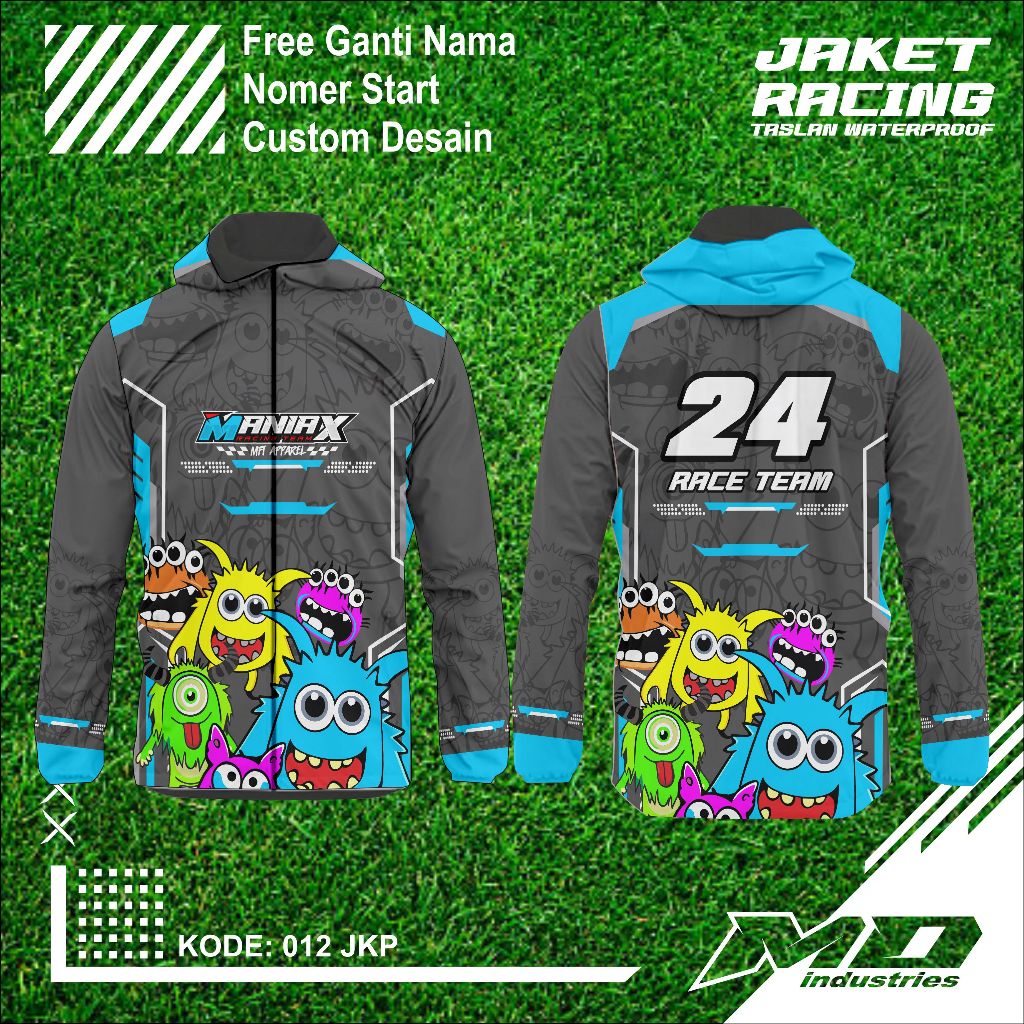 Jaket Racing Kaos Jaket Racing Bahan Taslan Waterproof