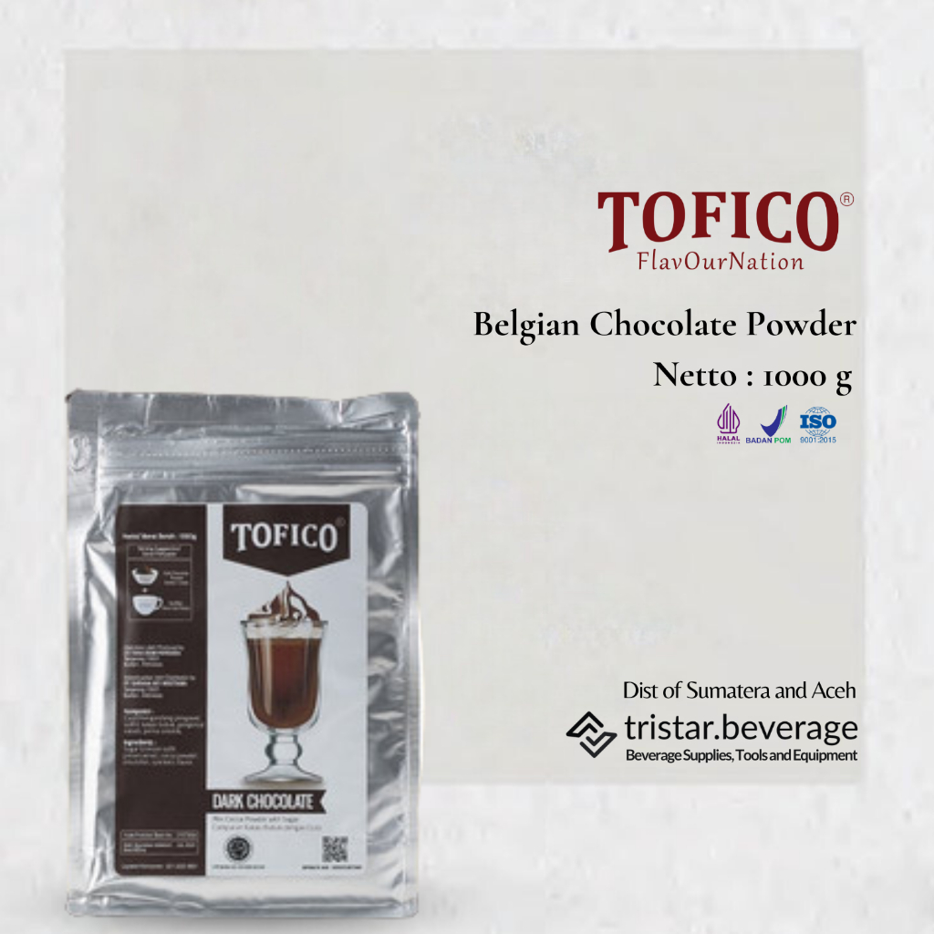 

Bubuk Minuman Rasa Cokelat Belgian / Bubuk Coklat / Belgian Chocolate - Tofico Powder 1KG