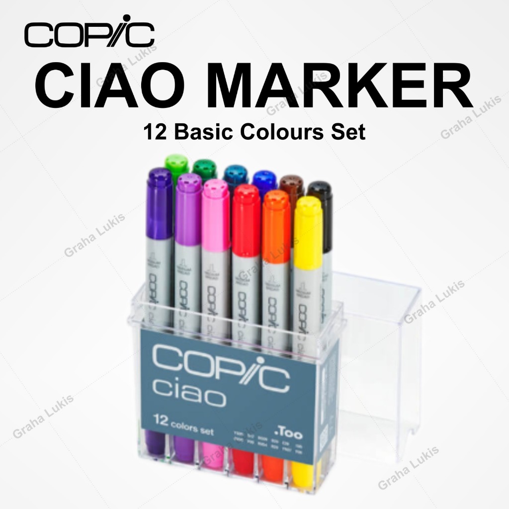 

COPIC CIAO MARKER SET 12 BASIC