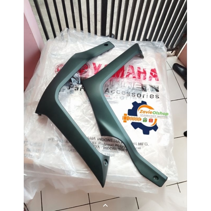 COVER PIJAKAN KAKI X-RIDE 125 HIJAU DOFF ORIGINAL