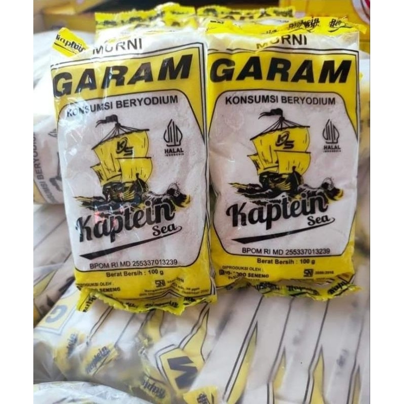 

[isi 10pc] Garam halus beryodium kaptein 100gr