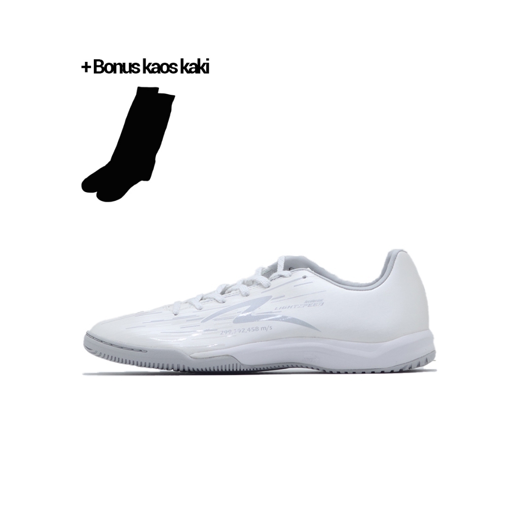 Sepatu FUTSAL DEWASA Specs Lightspeed Reborn IN Iluminate Pack - White Pearlized/Iridiscent