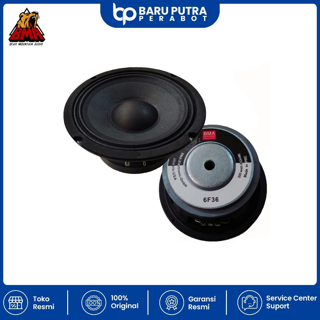 Speaker Komponen BMA 6F36 6Inch / Speaker Component 6"