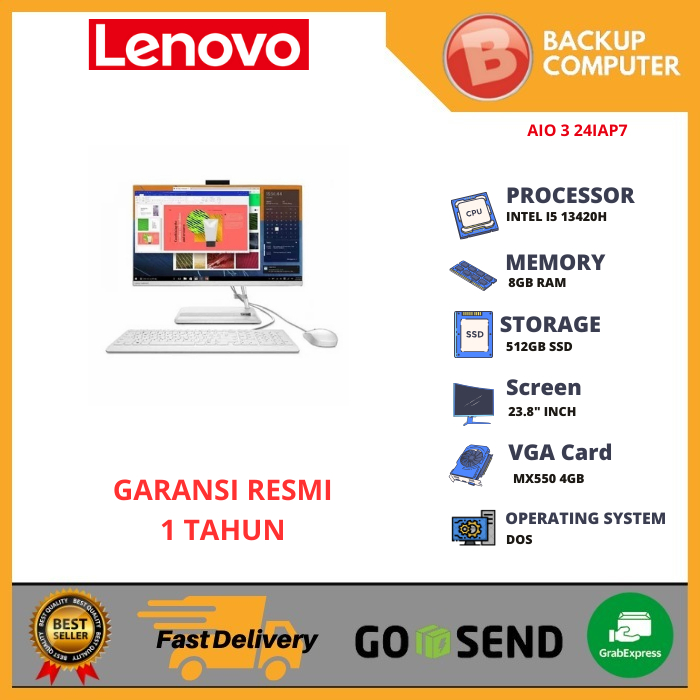 LENOVO AIO 3 24IAP7 SVID / STID INTEL I5 13420H 8GB RAM
