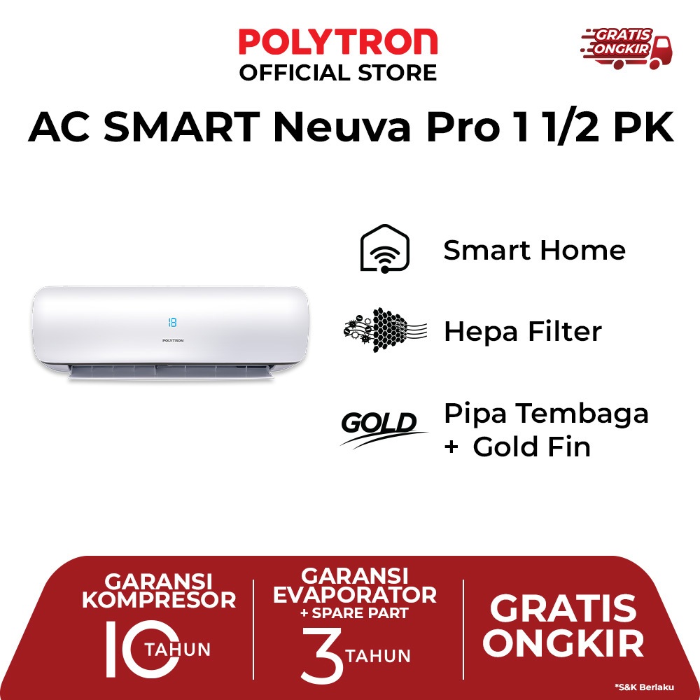 Polytron AC Split Standard PAC 12VZS - Smart Neuva Pro