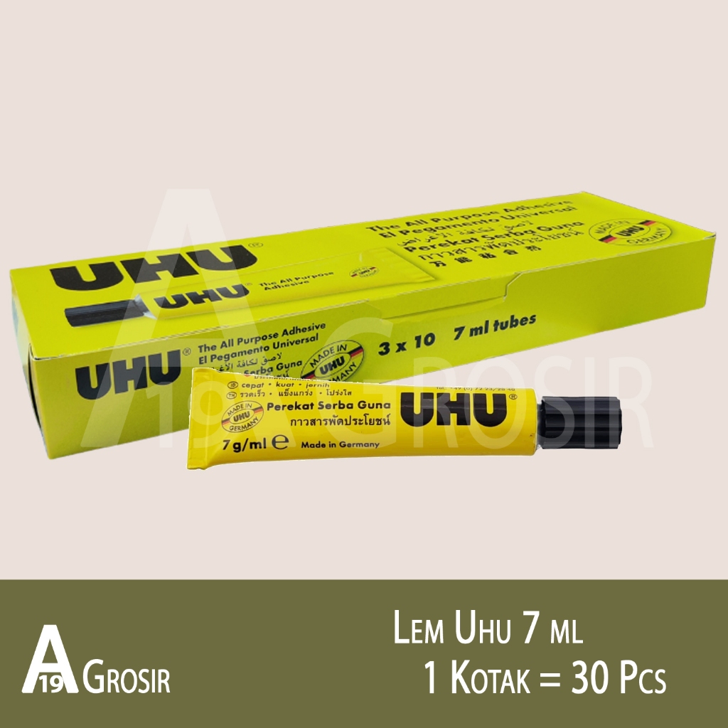 

(1KOTAK=30PCS) Lem Uhu 7 ml