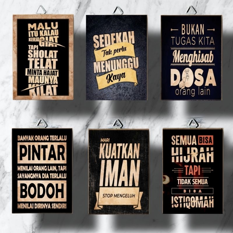 KATA KATA MUTIARA KAYU MDF HIASAN DINDING