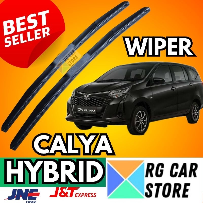 Wiper Kaca Mobil Toyota Calya Model Wiper Hybrid Merek Carall Original