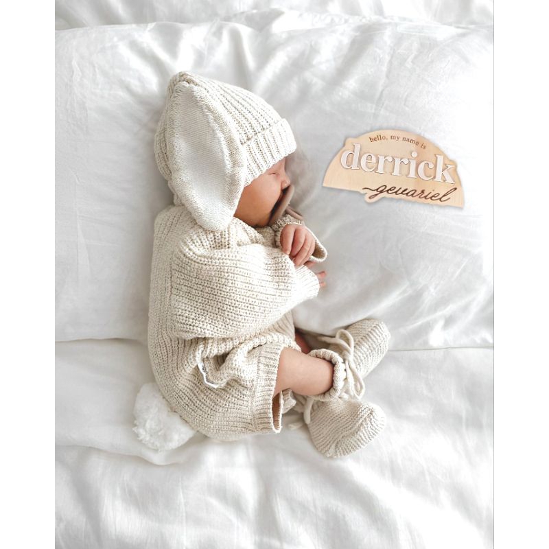 Papan Nama Kelahiran Bayi Custom Akrilik