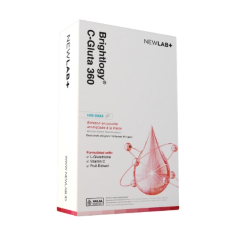 

NEWLAB+ Brightlogy C-Gluta 360 Drink Sachet Minuman Glutathione Pemutih Badan