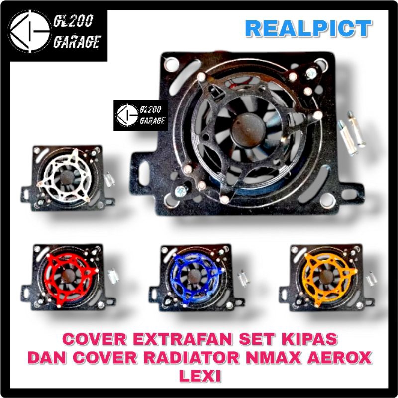 HOUSING COVER EXTRAFAN GSX SET KIPAS KOTAK DAN COVER RADIATOR NMAX AEROX LEXI