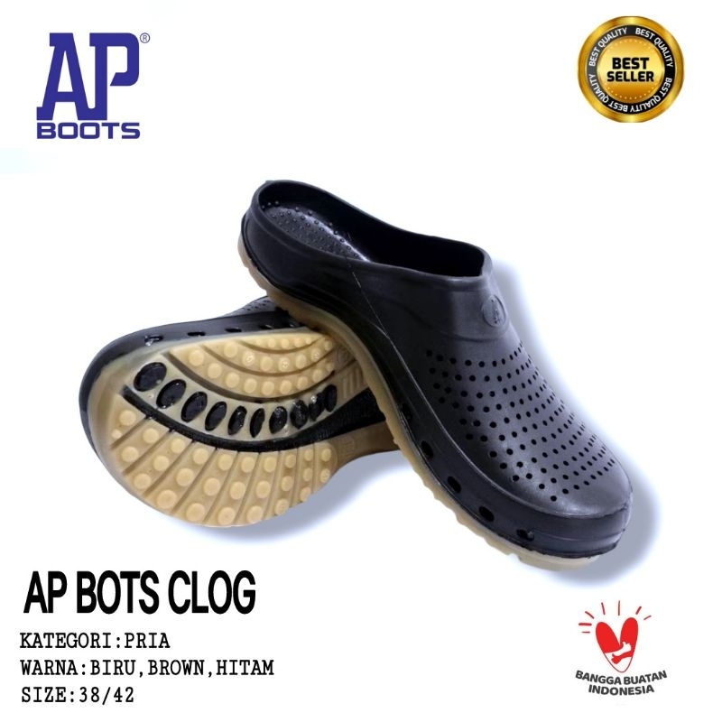 SANDAL PRIA CASUAL SANDAL KARET AP CLOGS WARNA 38-42AP BOOTS