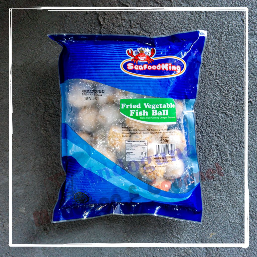 

Seafoodking Fried Vegetable Fish Ball 500gr