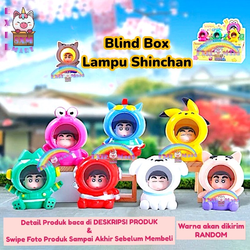 MAINAN ANAK BLIND BOX LAMPU SHINCHAN LUCU - BLIND BOX SHINCHAN LAMPU (DIKIRIM RANDOM)