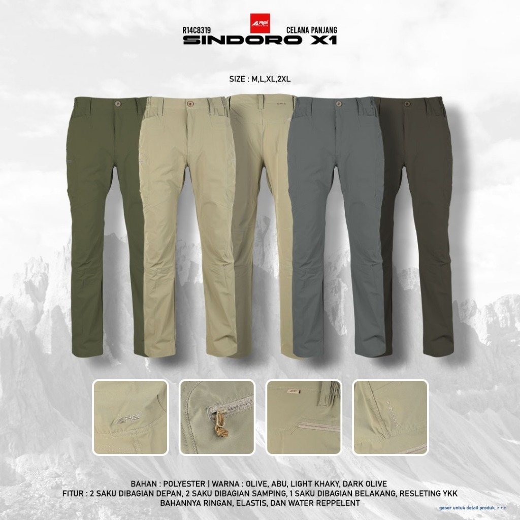 Celana Panjang Pria Sindoro X1 Arei Outdoorgear