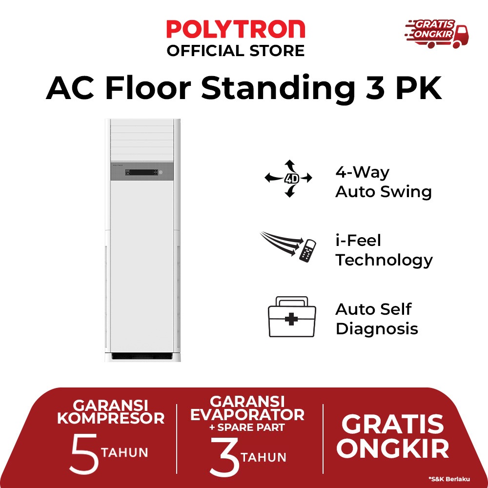 Polytron AC Floor Standing 3 PK PSF 3032