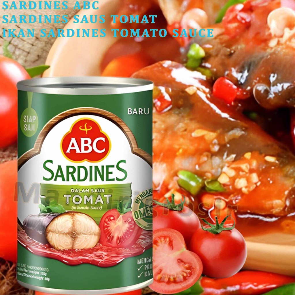 

Sarden Saus Tomat * Sardines Abc * Ikan Sardines Tomato Sauce * 155gr