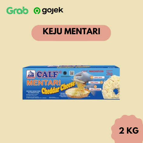 

Keju Calf Mentari - Calf Mentari Cheddar Cheese 2Kg