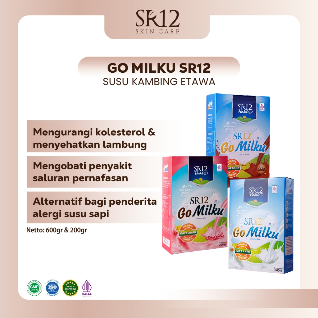 

SR12 Susu Gomilku Etawa Halal - Susu Kambing BPOM Premium - Booster ASI - Menyehatkan Tulang