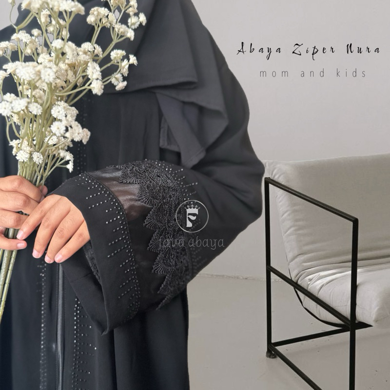 abaya ziper abaya nura abaya hitam abaya couple gamis hitam cod abaya anak
