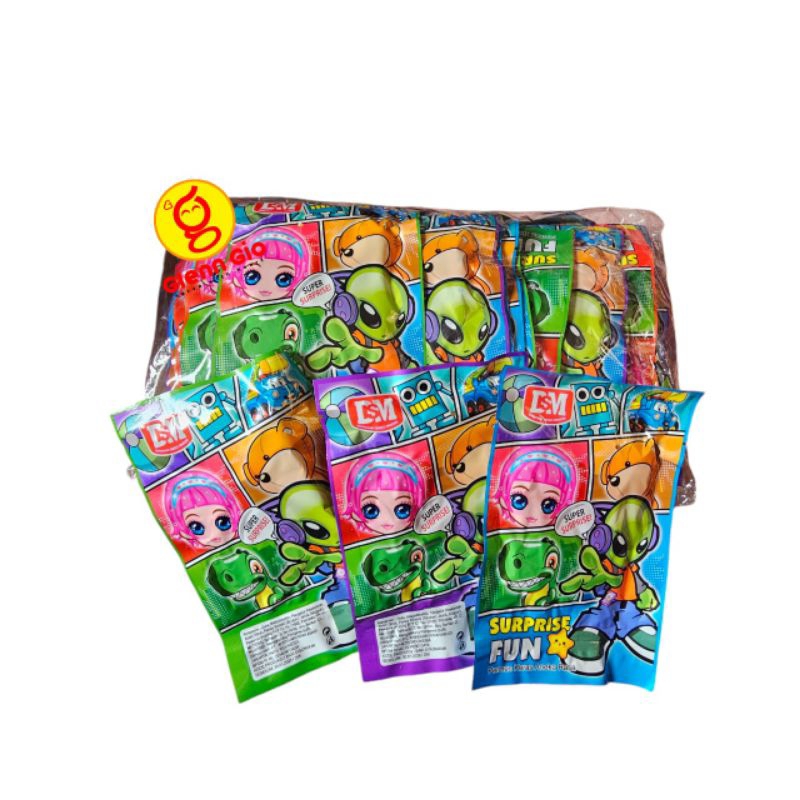 

Permen Keras Aneka Rasa Suprise Fun berhadiah mainan isi 30 sachet