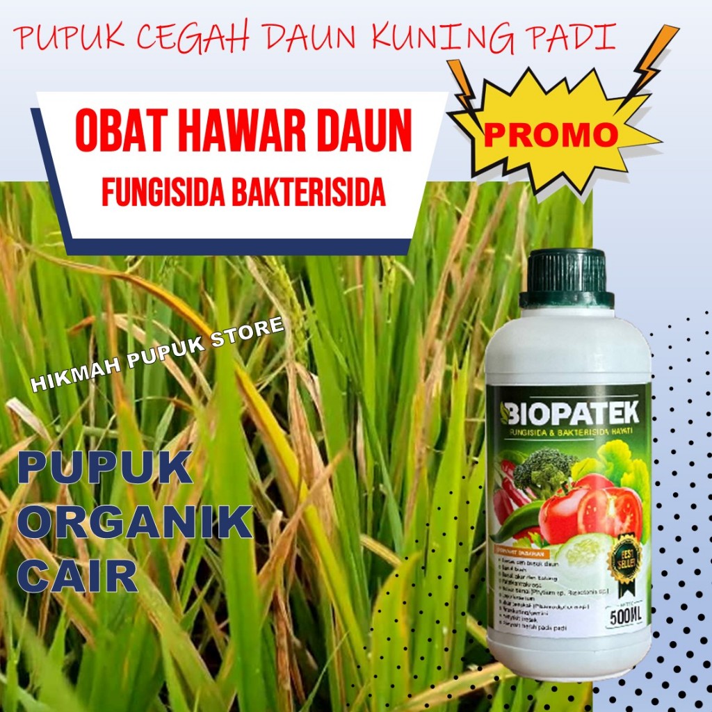 Paling Laris BUANAPATEK Fungisida Hayati Obat Penyakit Padi Daun Kuning Ampuh, Obat Daun Padi Mengun