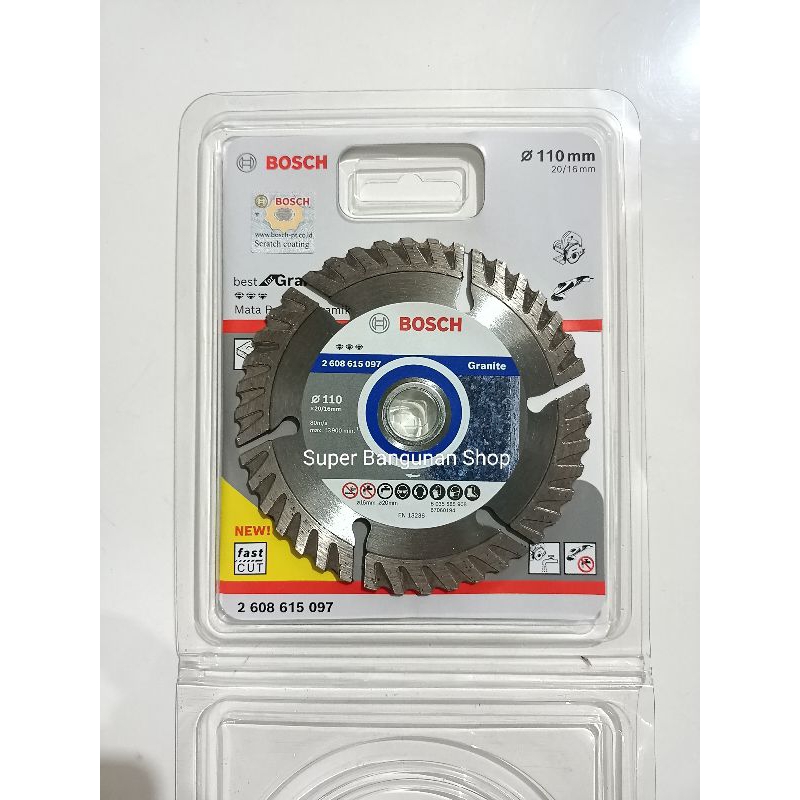 Mata gerinda potong granit Bosch turbo biru ORI / Mata pisau grinda potong keramik marmer batu beton