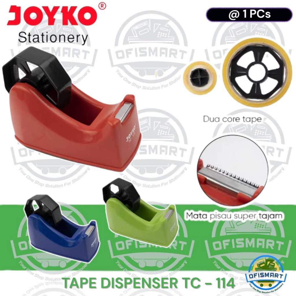 

Joyko Tape Cutter Dispenser Pemotong Pita Perekat TC-114 @ 1 PCs