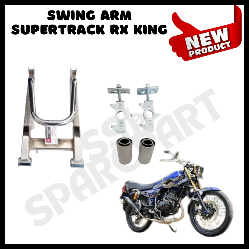 Fork Swing Arm Arem Lengan Ayun Supertrack RX King Crom Tebal + Setelan Rantai Murah